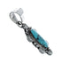 Turquoise Authentic Sterling Silver Navajo Pendant JX131180